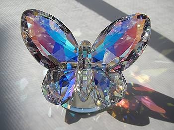 クリスタル　万華鏡　SWAROVSKI Amazon.com: Swarovski Crystal Butterfly Aurora Borealis